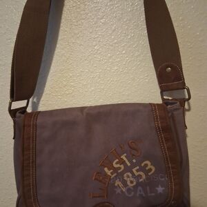 Levi's Brown and Tan Messenger Bag